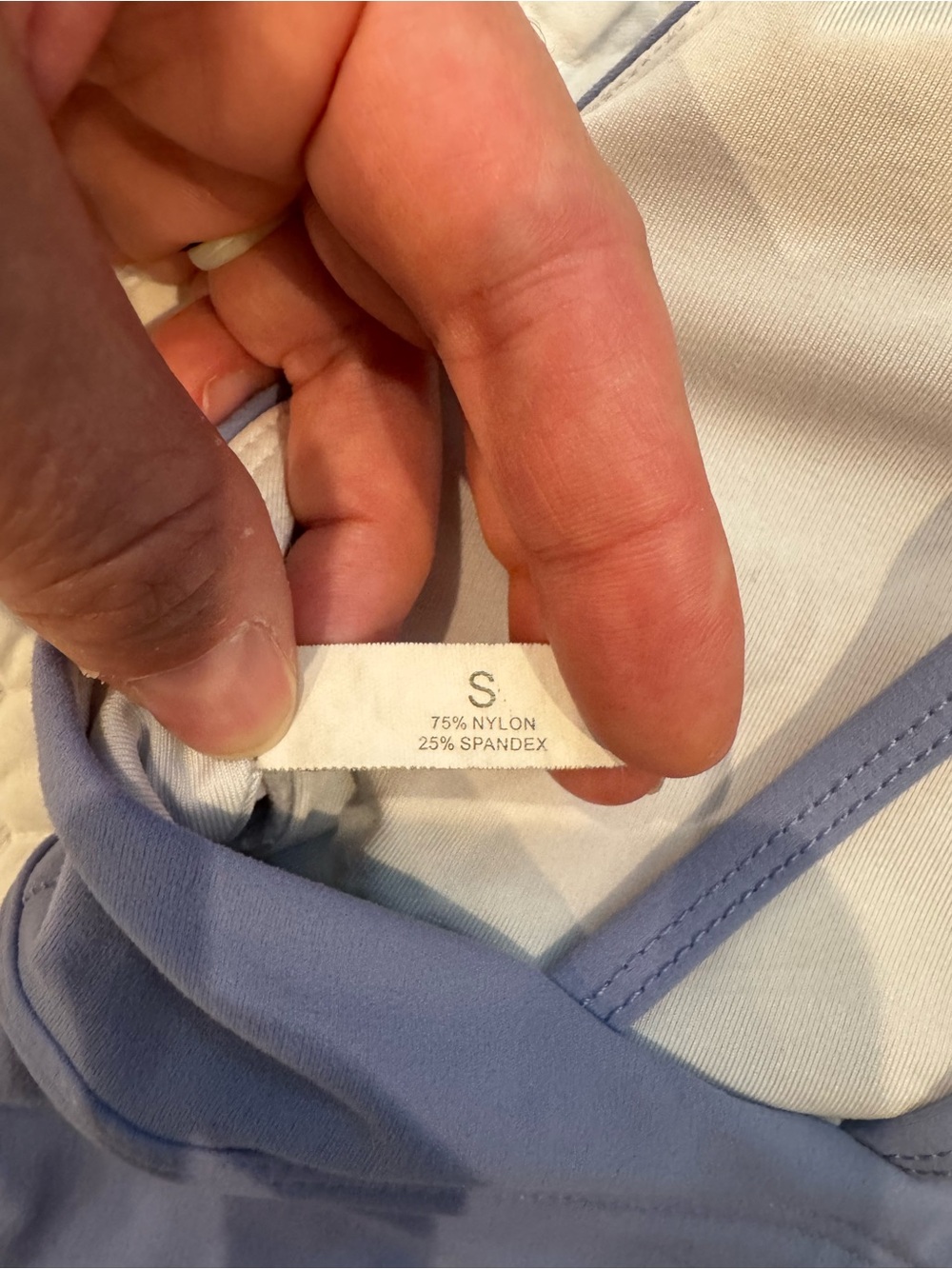 NVGTN Periwinkle Strappy Matrix Sports Bra - Picture 7 of 7